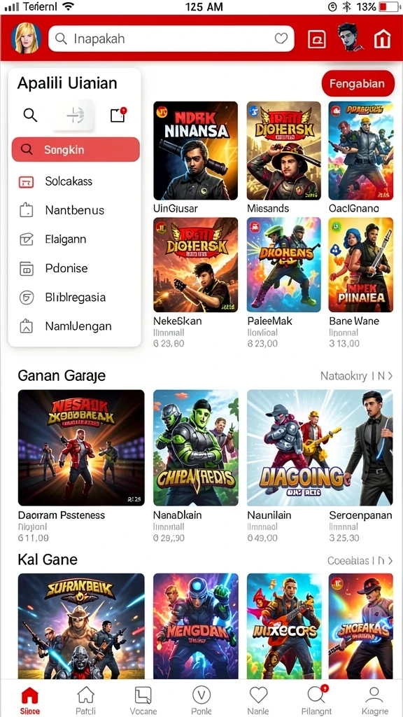 domtoto - Tampilan antarmuka pengguna yang menarik.