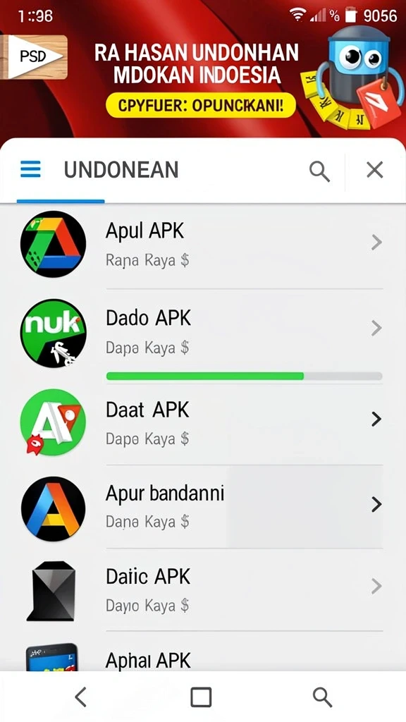 jktplus - Tampilan antarmuka menarik dengan navigasi sederhana.