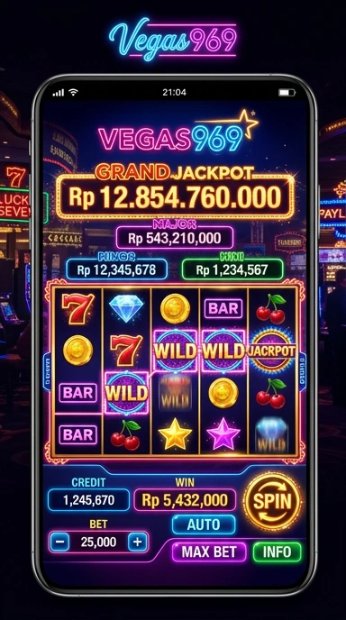Layar utama vegas969 — antarmuka bersih setelah instalasi